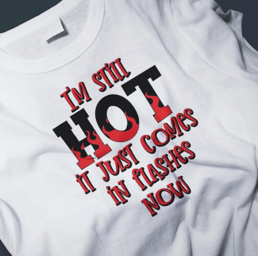 Hot Flash Graphic tee..med -2xl